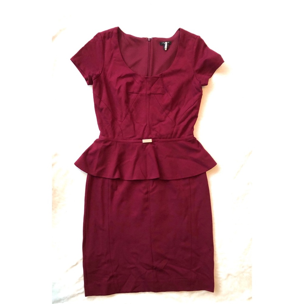 Ann Taylor Peplum Dress, Size 00P